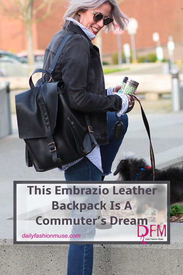 This Embrazio Leather Backpack Is A Commuter’s Dream