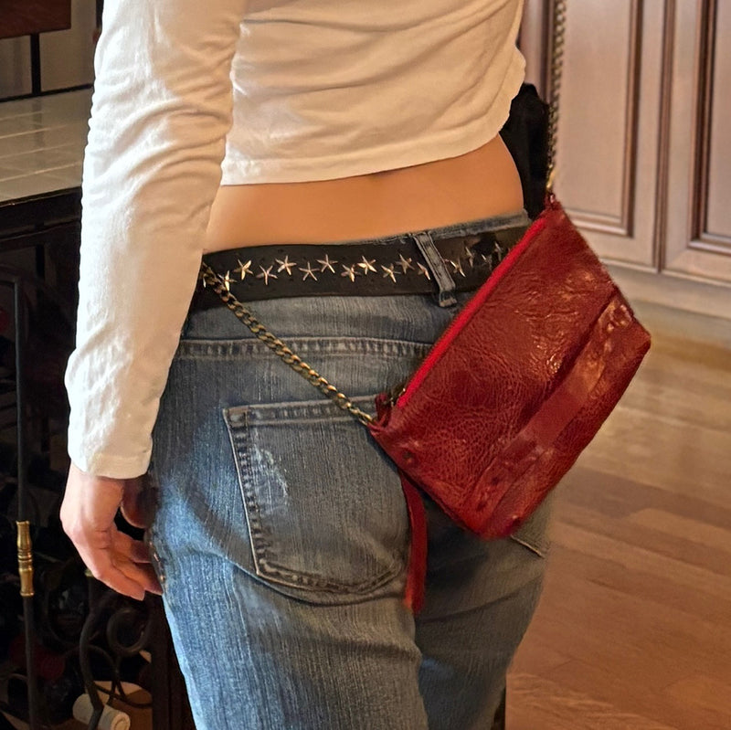 BORSA Convertible Leather Crossbody Bag