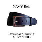 Standard Belt Buckle - Shiny NICKEL Finish