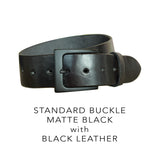 Standard Belt Buckle - Matte BLACK Finish