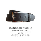 Standard Belt Buckle - Shiny NICKEL Finish
