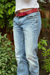 LATO Curved Handmade Leather Belts