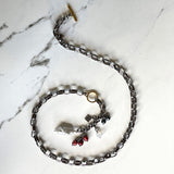 VICTORIA Waterfall of Pearls and Stones Toggle Necklace