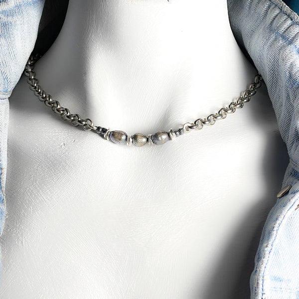 JO Faceted Pearls Necklace