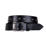 Rivetti Curved Handmade Leather Belt