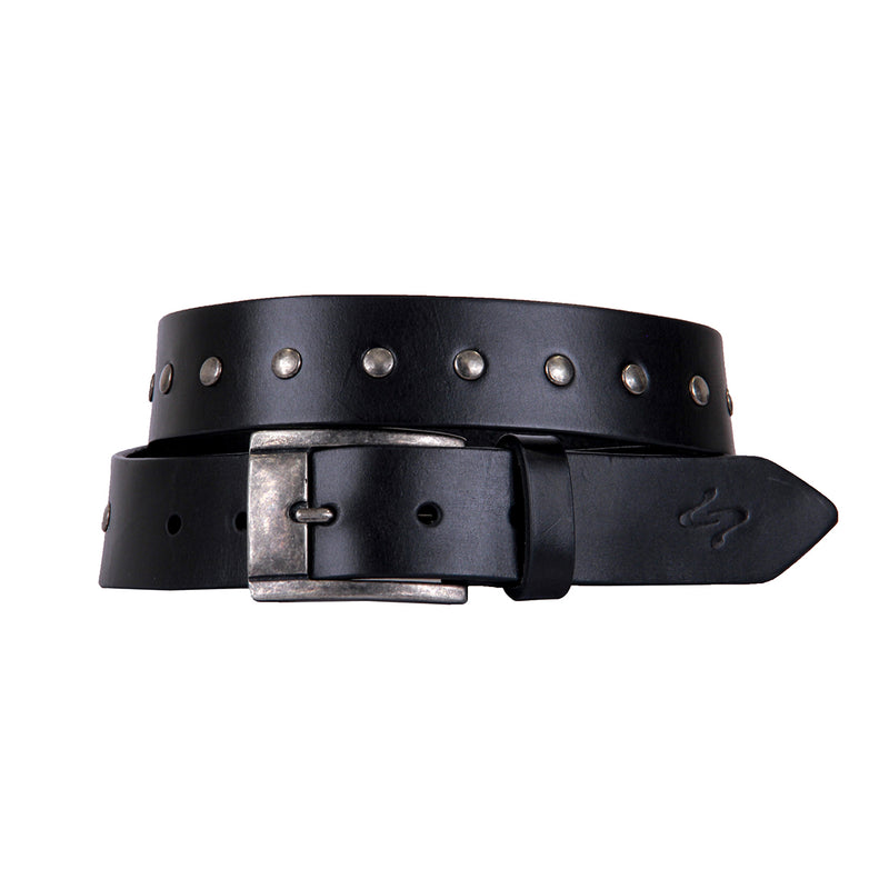 Rivetti Curved Handmade Leather Belt