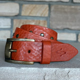 RIVETTI Handmade Curved Leather Belts