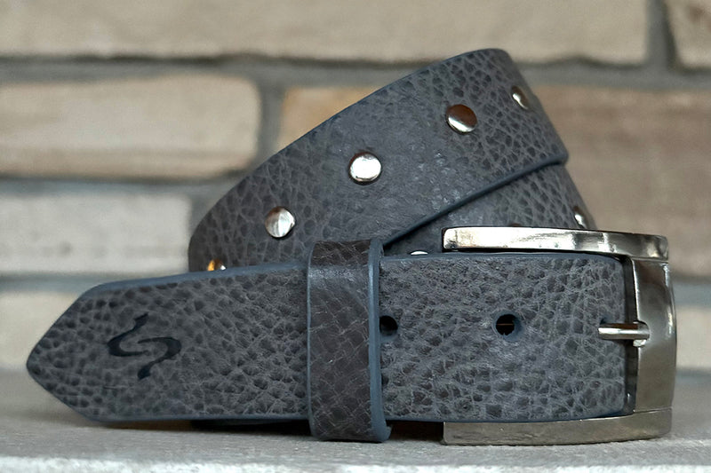 RIVETTI Handmade Curved Leather Belts