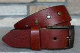 RIVETTI Handmade Curved Leather Belts