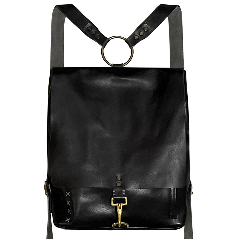 asos design backpack in faux leather in black phoenix PHOENIX Handmade Leather Backpack