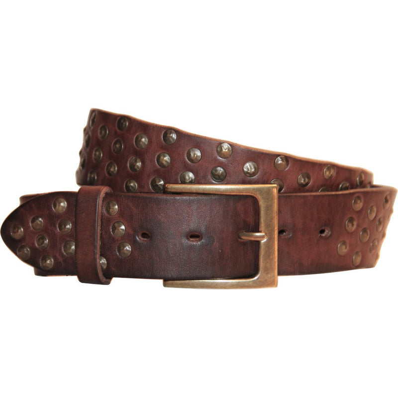 Handmade Leather Belt | Patented Curved Belt by Embrazio Burnished Brown / 32