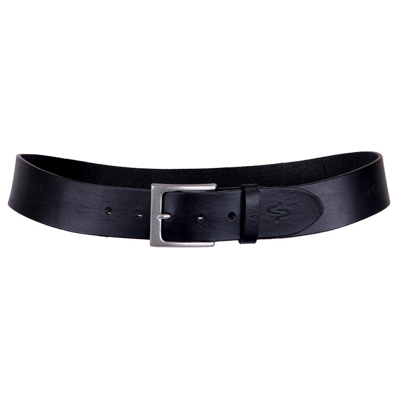 Casual Black Distressed Leather Belt, In stock!