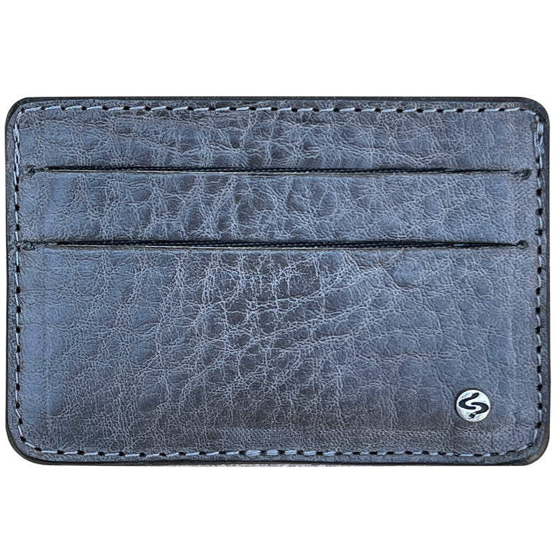 mens card sleeve wallet JOSH Men's Skinny Handmade Leather Cardholder