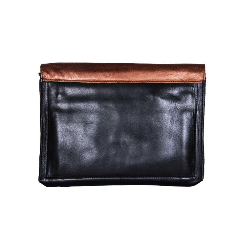 calfskin leather clutch