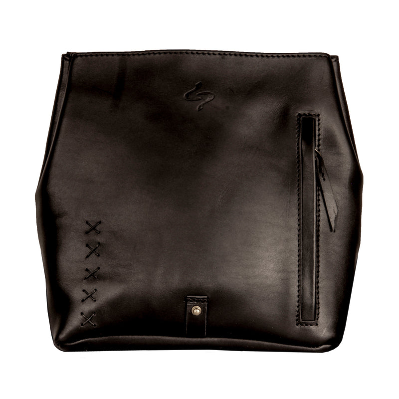 Leather Zipper Backpack - Handmade Leather Bag