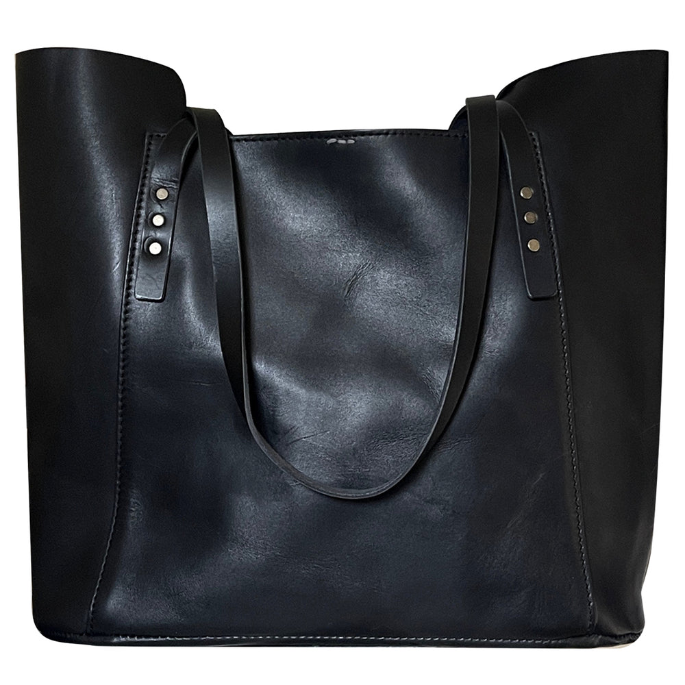 Handmade Premium Leather Tote Black